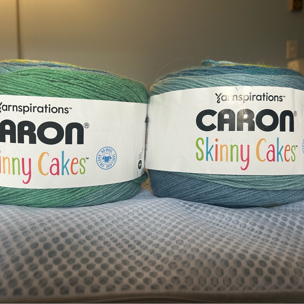 Caron Skinny cakes yarn  in the color bluebells